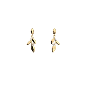 Les Georgettes Boucles d'oreilles Oliveraie, Collection Les Précieuses - Taille 16 mm - Référence 70427661908000