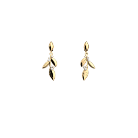 Les Georgettes Boucles d'oreilles Oliveraie, Collection Les Précieuses - Taille 16 mm - Référence 70427661908000