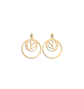 Les Georgettes Boucles d'Oreilles Lotus, Collection Les Essentielles - Taille 16/25 mm - Référence 70379201900000