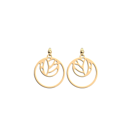 Les Georgettes Boucles d'Oreilles Lotus, Collection Les Essentielles - Taille 16/25 mm - Référence 70379201900000