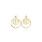 Les Georgettes Boucles d'Oreilles Lotus, Collection Les Essentielles - Taille 16/25 mm