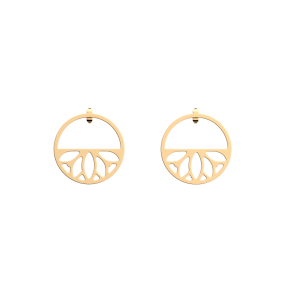 Les Georgettes Boucles d'oreilles Lotus, Collection Les Essentielles - Taille 30 mm - Référence 70360971900000