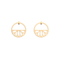 Les Georgettes Boucles d'oreilles Lotus, Collection Les Essentielles - Taille 30 mm