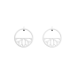 Les Georgettes Boucles d'oreilles Lotus, Collection Les Essentielles - Taille 30 mm