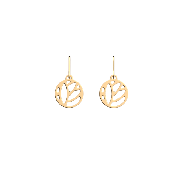 Les Georgettes Boucles d'oreilles Lotus, Collection Les Essentielles - Taille 16 mm