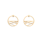 Les Georgettes Boucles d'oreilles Liens, Collection Les Précieuses - Taille 30 mm