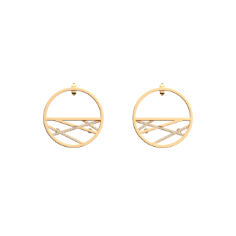 Les Georgettes Boucles d'oreilles Liens, Collection Les Précieuses - Taille 30 mm - Référence 70344661908000
