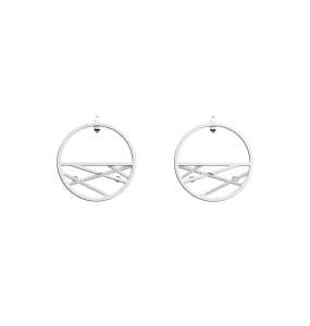 Les Georgettes Boucles d'oreilles Liens, Collection Les Précieuses - Taille 30 mm - Référence 70344661608000