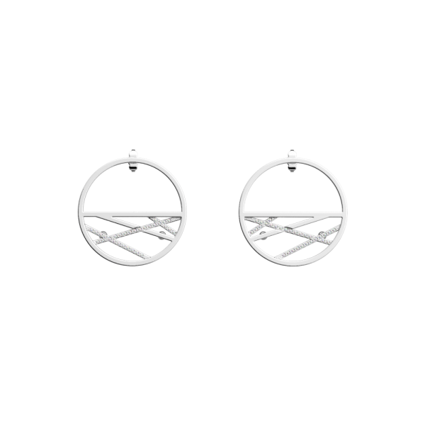 Les Georgettes Boucles d'oreilles Liens, Collection Les Précieuses - Taille 30 mm Les Georgettes Boucles d'oreilles Liens, Collection Les Précieuses - Taille 30 mm