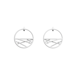 Les Georgettes Boucles d'oreilles Liens, Collection Les Précieuses - Taille 30 mm - Référence 70344661608000