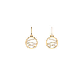 Les Georgettes Boucles d'oreilles Liens, Collection Les Précieuses - Taille 16 mm - Référence 70326281908000