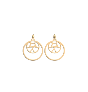 Les Georgettes Boucles d'oreilles Girafe, Collection Les Essentielles - Taille 16/25 mm - Référence 70358441900000