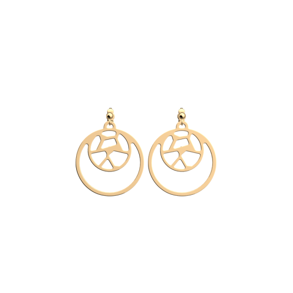 Les Georgettes Boucles d'oreilles Girafe, Collection Les Essentielles - Taille 16/25 mm