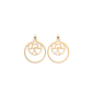 Les Georgettes Boucles d'oreilles Girafe, Collection Les Essentielles - Taille 16/25 mm