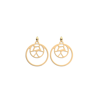 Les Georgettes Boucles d'oreilles Girafe, Collection Les Essentielles - Taille 16/25 mm - Référence 70358441900000