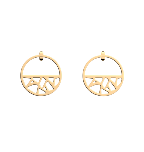 Les Georgettes Boucles d'oreilles Girafe, Collection Les Essentielles - Taille 30 mm - Référence 70347421900000
