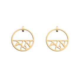 Les Georgettes Boucles d'oreilles Girafe, Collection Les Essentielles - Taille 30 mm - Référence 70347421900000