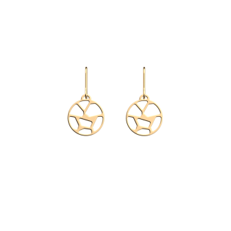 Les Georgettes Boucles d'oreilles Girafe, Collection Les Essentielles - Taille 16 mm - Référence 70318921900000