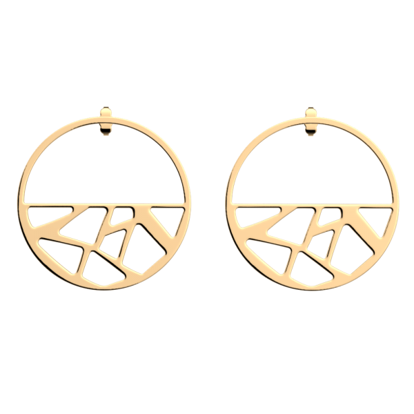 Les Georgettes Boucles d'oreilles Girafe, Collection Les Essentielles - Taille 43 mm