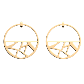 Les Georgettes Boucles d'oreilles Girafe, Collection Les Essentielles - Taille 43 mm - Référence 70318841900000