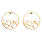 Les Georgettes Boucles d'oreilles Girafe, Collection Les Essentielles - Taille 43 mm