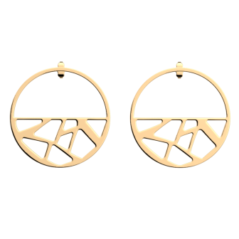 Les Georgettes Boucles d'oreilles Girafe, Collection Les Essentielles - Taille 43 mm - Référence 70318841900000