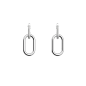 Les Georgettes Boucles d'oreilles Collier chaîne, Collection Les Précieuses - Taille 25 mm