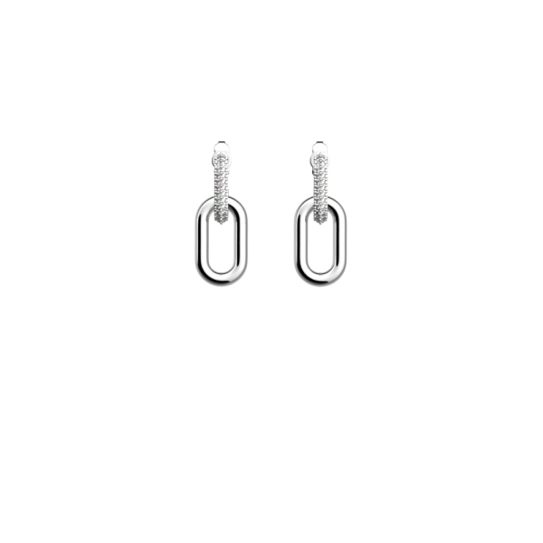 Les Georgettes Boucles d'oreilles Collier chaîne, Collection Les Précieuses - Taille 16 mm Les Georgettes Boucles d'oreilles Collier chaîne, Collection Les Précieuses - Taille 16 mm
