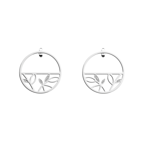 Les Georgettes Boucles d'oreilles Arbre De Vie, Collection Les Précieuses - Taille 30 mm Les Georgettes Boucles d'oreilles Arbre De Vie, Collection Les Précieuses - Taille 30 mm