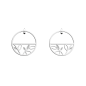 Les Georgettes Boucles d'oreilles Arbre De Vie, Collection Les Précieuses - Taille 30 mm Les Georgettes Boucles d'oreilles Arbre De Vie, Collection Les Précieuses - Taille 30 mm