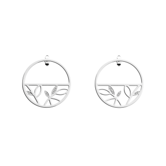 Les Georgettes Boucles d'oreilles Arbre De Vie, Collection Les Précieuses - Taille 30 mm - Référence 70377791608000