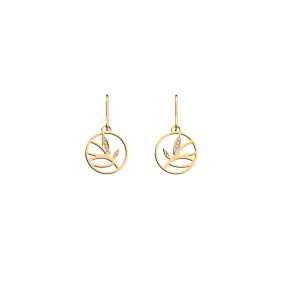 Les Georgettes Boucles d'oreilles Arbre De Vie, Collection Les Précieuses - Taille 16 mm - Référence 70377781908000