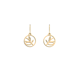 Les Georgettes Boucles d'oreilles Arbre De Vie, Collection Les Précieuses - Taille 16 mm - Référence 70377781908000