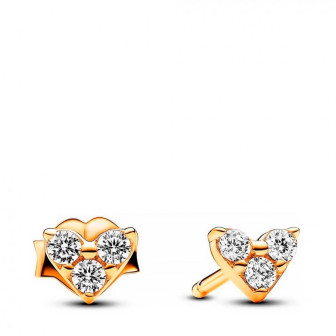 Boucle doreilles Pandora en forme de coeurs