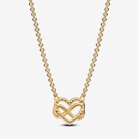Collier Pandora avec pendentif cur infini