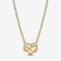 Collier Pandora avec pendentif cur infini