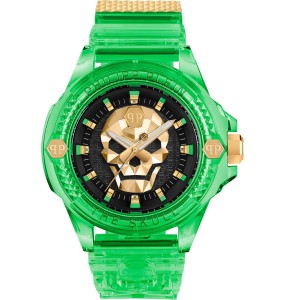 Montre Homme PHILIPP PLEIN The Skull Scuba Duba Vert - PWWAA0924