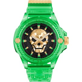 Montre Homme PHILIPP PLEIN The Skull Scuba Duba Vert - PWWAA0924