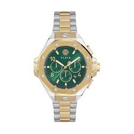 Montre Homme PHILIPP PLEIN Chrono Royal Vert Or Jaune - PWPRA0324