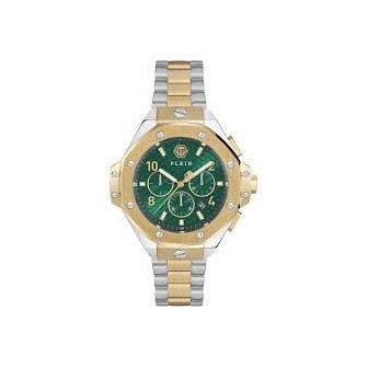 Montre Homme PHILIPP PLEIN Chrono Royal Vert Or Jaune - PWPRA0324