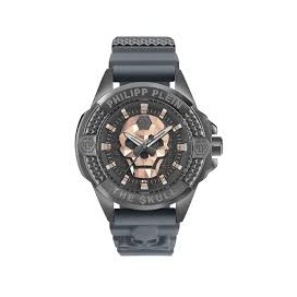 Montre Homme PHILIPP PLEIN The Skull 44mm Gris Silicone - PWAAA2324