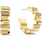 Boucles d'oreilles Calvin Klein, collection Sculptural Luster, bijou acier référence 35000238