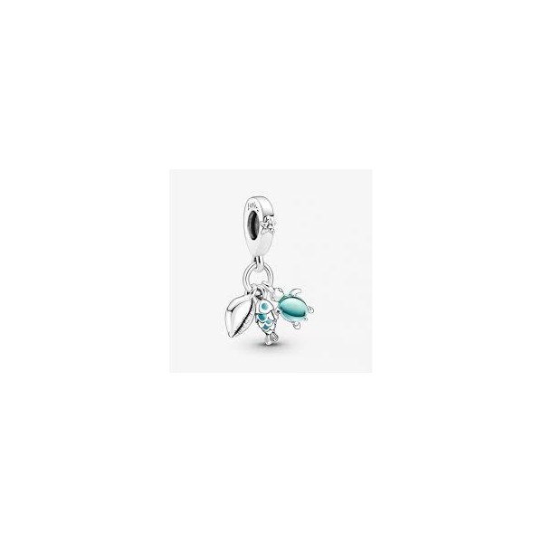 Charm Pendant Triple  Poisson, Tortue de Mer et Conque