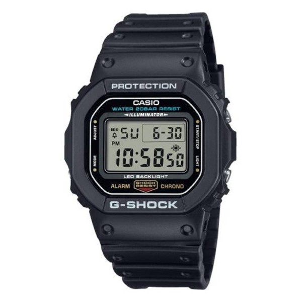 Casio - Montre Mixte G-Shock The Origin-Block Black Series - Ref DW-5600UE-1ER