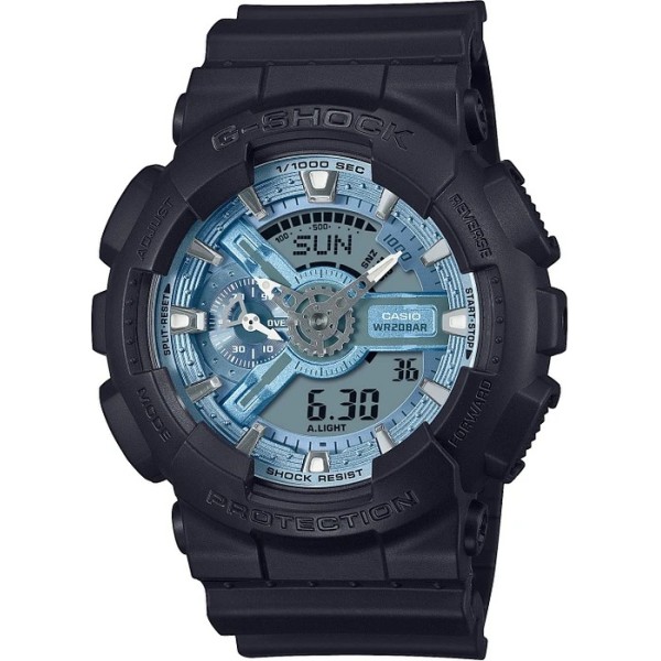 Casio - Montre G-Shock Color Dial bleu résine - Ref GA-110CD-1A2ER