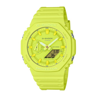 Casio - Montre G-Shock Tone on Tone vert résine - Ref GA-2100-9A9ER
