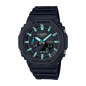 Casio - Montre G-Shock Capsule Teal & Brown noir carbone - Ref GA-2100RC-1AER