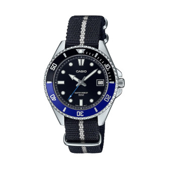 Casio - Montre Timeless noir acier - Ref MDV-10C-1A2VEF