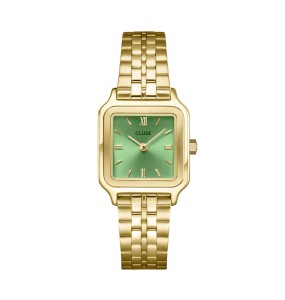 Cluse - Montre Gracieuse vert acier doré - Ref CW11809