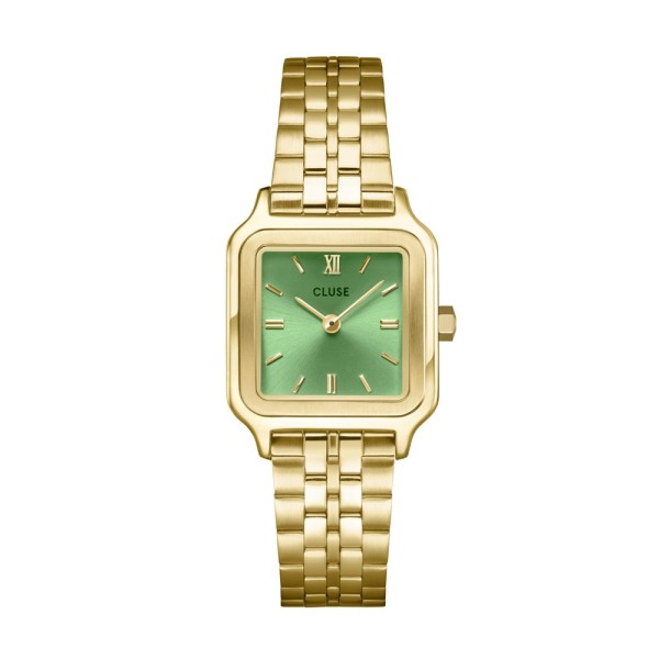 Cluse - Montre Gracieuse vert acier doré - Ref CW11809